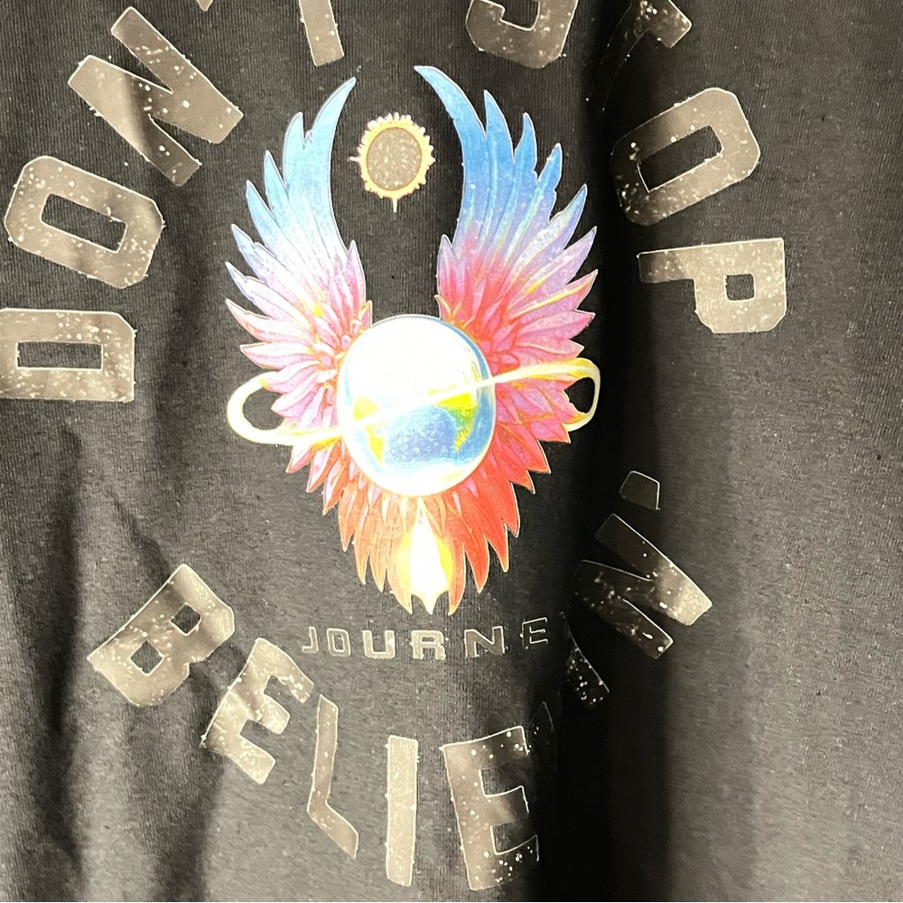 NWT Don’t Stop Believin’ Journey T-Shirt Unisex 2XL 80s Band Heavy Cotton - Picture 6 of 8